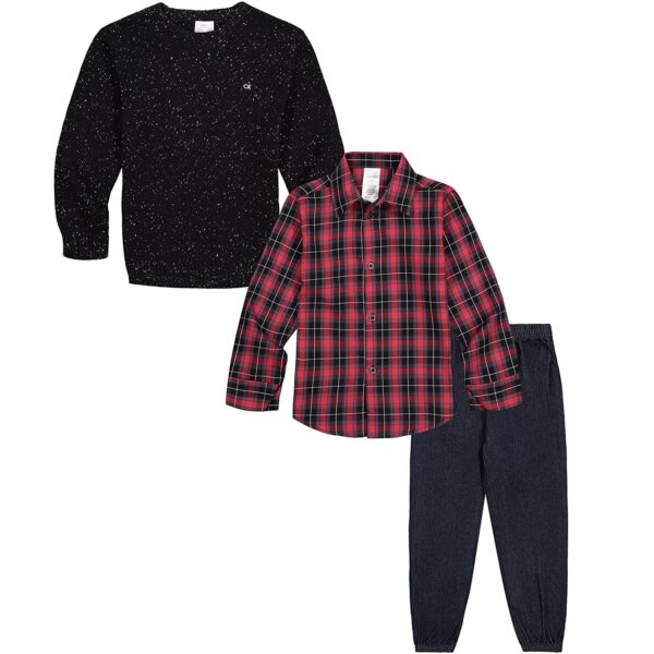 Set 3 Piezas Calvin Klein Camisa Pantalón Sweater Talla 4