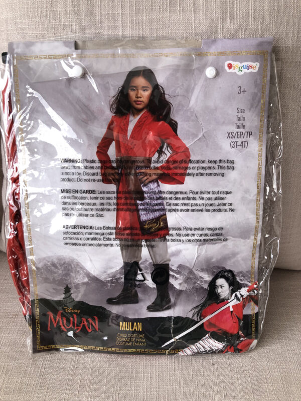Disfraz Princesa Disney Mulan Niñas 3 a 4 años - Imagen 2