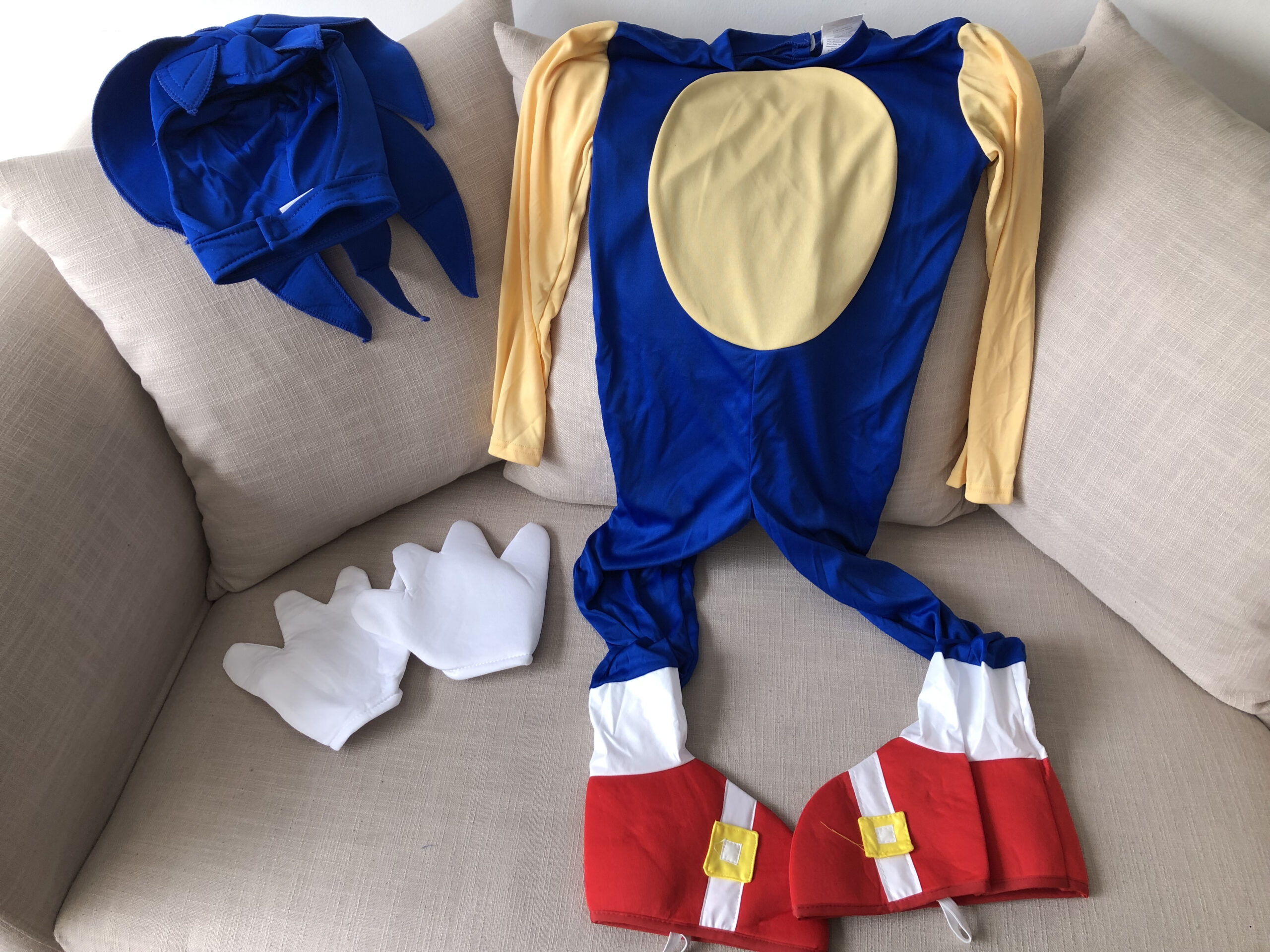Disfraz Sonic Niños 5 a 7 años