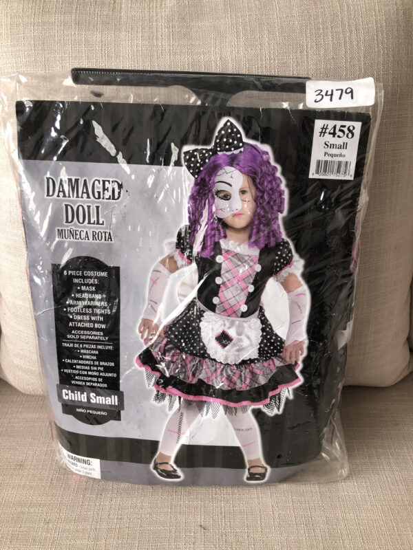Disfraz Muñeca Rota Niñas Talla 4 a 6 años - Imagen 2