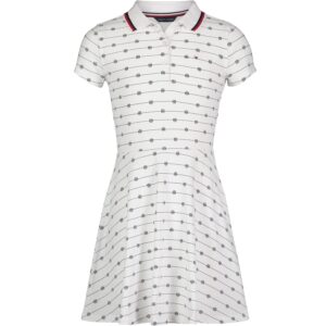 Vestido Tommy Hilfiger Modelo Stripe Blanco Talla 12-14
