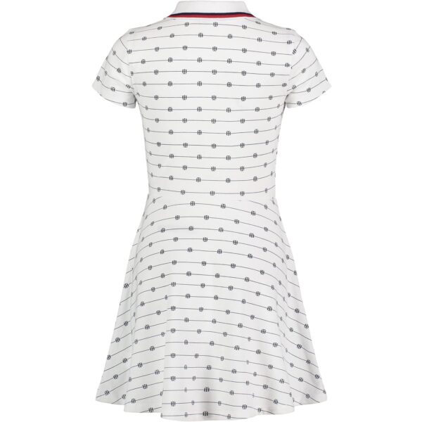 Vestido Tommy Hilfiger Modelo Stripe Blanco Talla 12-14 - Imagen 2