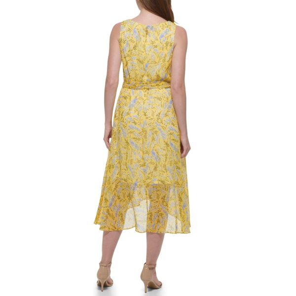 Vestido Tommy Hilfiger Modelo Chiffon Amarillo Talla 8 - Imagen 2