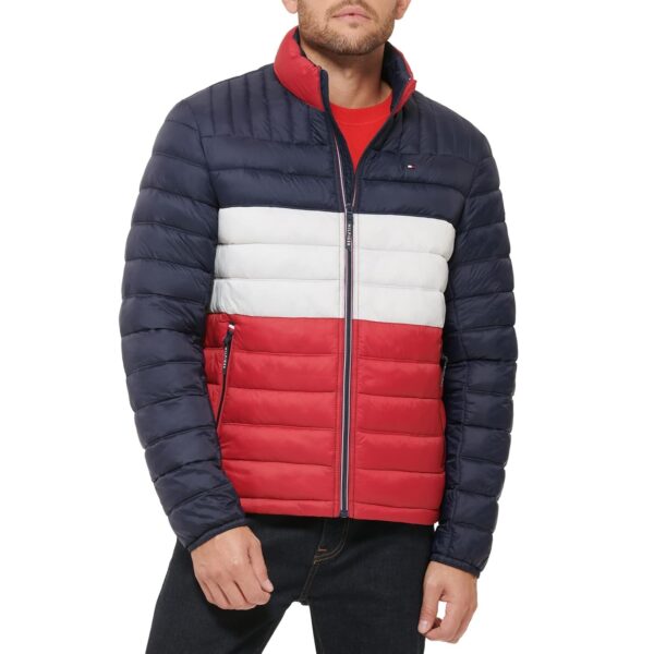 Casaca Tommy Hilfiger Modelo Puffer Rojo Talla XL