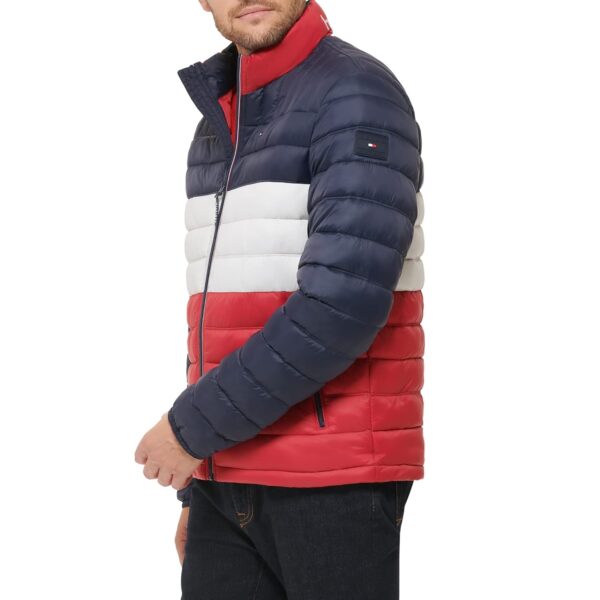 Casaca Tommy Hilfiger Modelo Puffer Rojo Talla XL - Imagen 3